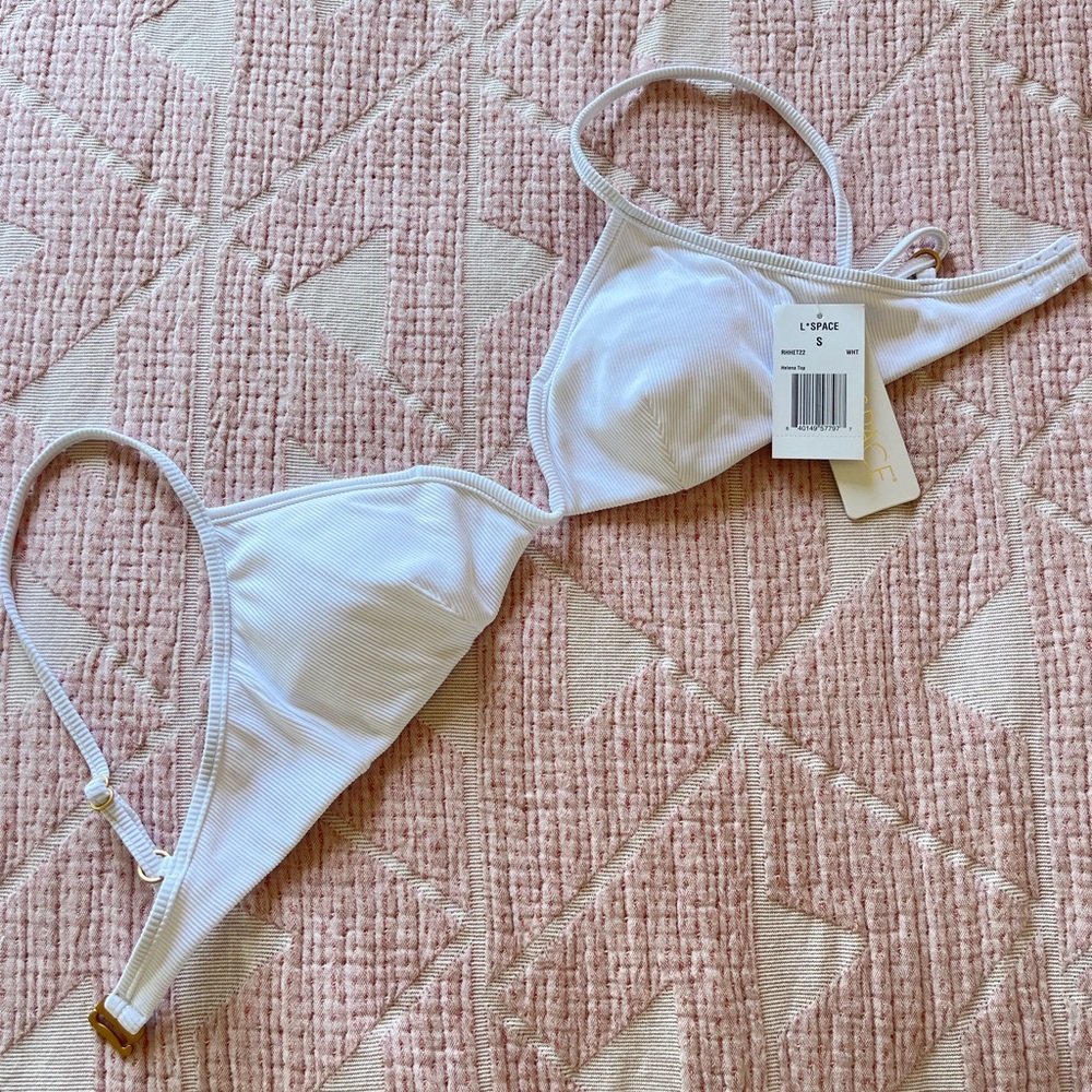 White Bikini Top NWT